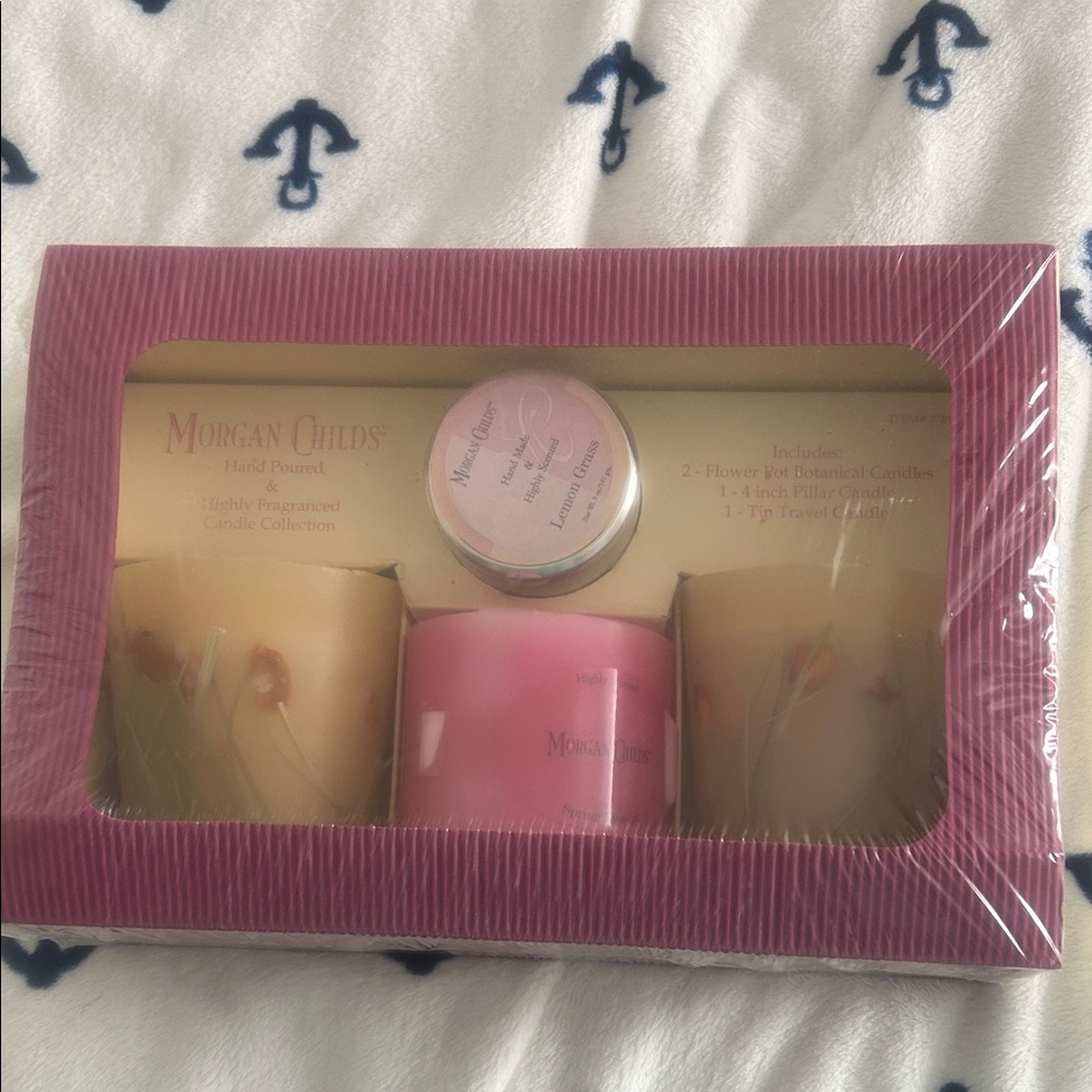 Floral Candle Collection - Pink and Cream